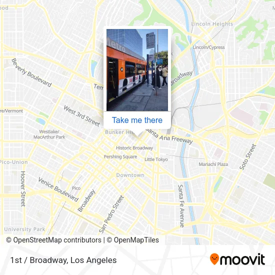 1st / Broadway map