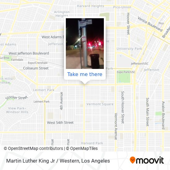 Mapa de Martin Luther King Jr / Western