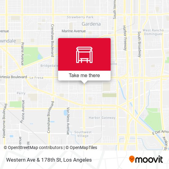 Western Ave & 178th St map