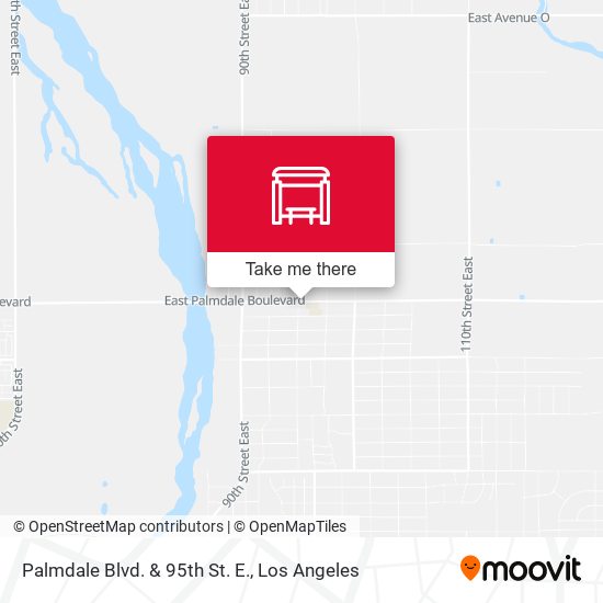 Palmdale Blvd. & 95th St. E. map