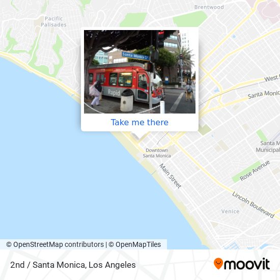 2nd / Santa Monica map