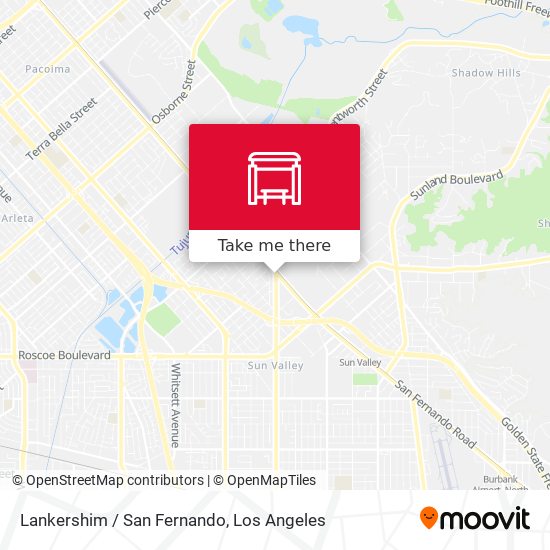 Lankershim / San Fernando map