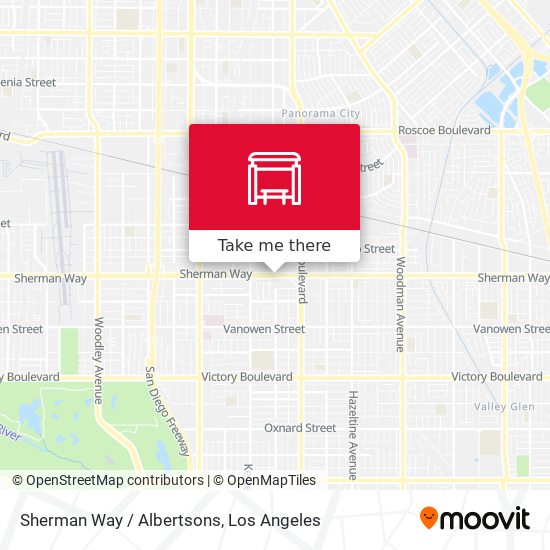Mapa de Sherman Way / Albertsons