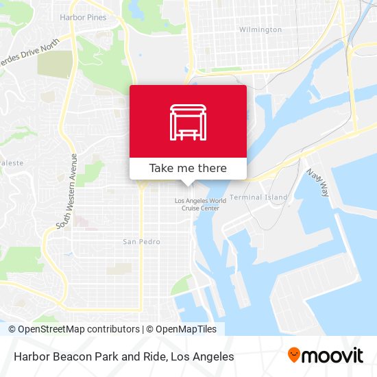 Harbor Beacon Park and Ride map