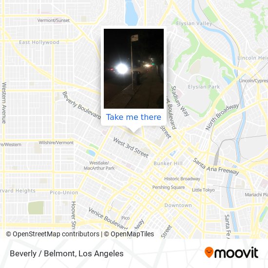 Mapa de Beverly / Belmont