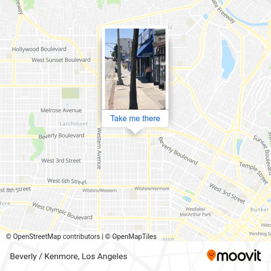Beverly / Kenmore map