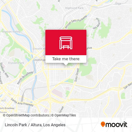 Lincoln Park / Altura map