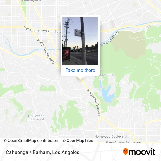 Cahuenga / Barham map