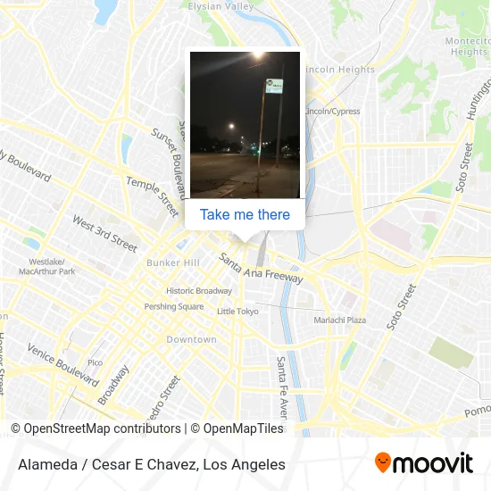 Alameda / Cesar E Chavez map
