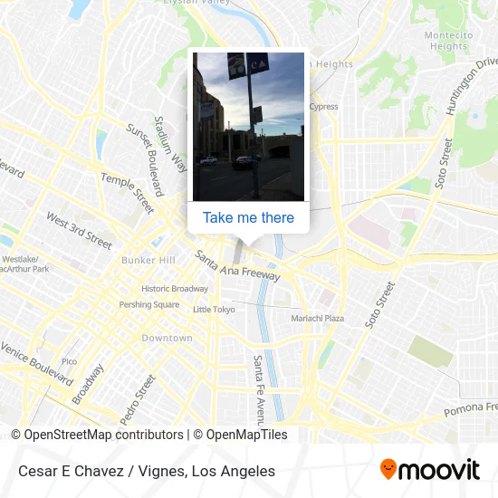Cesar E Chavez / Vignes map