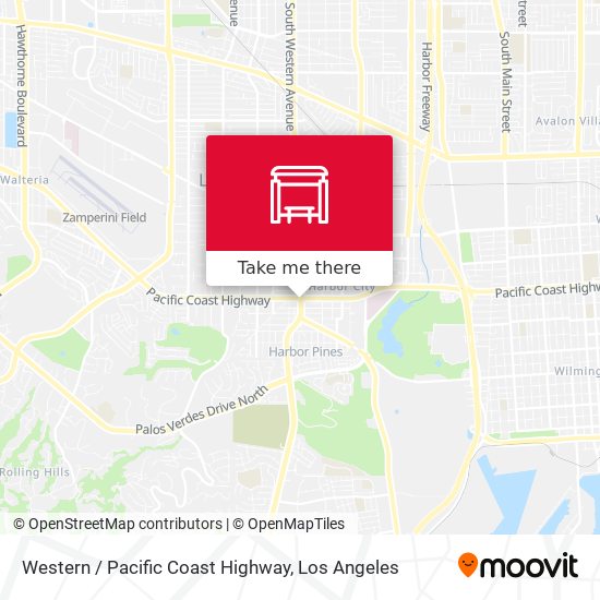 Western / Pacific Coast Highway map