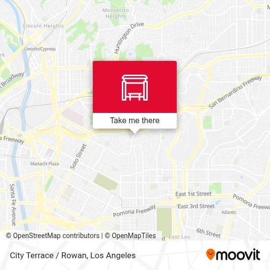 City Terrace / Rowan map