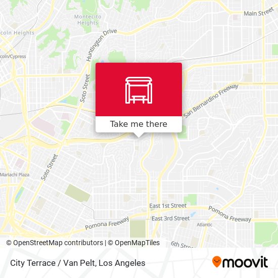 Mapa de City Terrace / Van Pelt