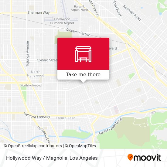 Mapa de Hollywood Way / Magnolia