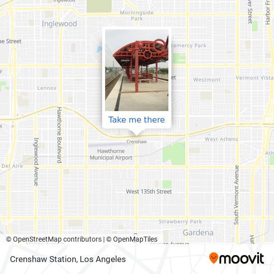 Crenshaw Station map