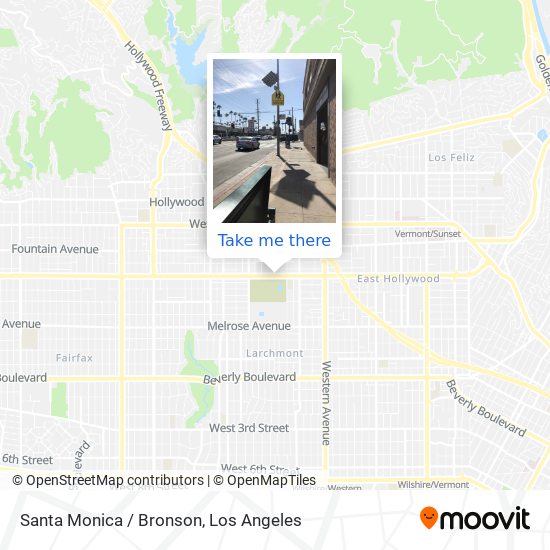 Mapa de Santa Monica / Bronson