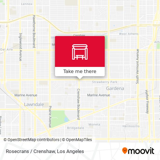 Rosecrans / Crenshaw map