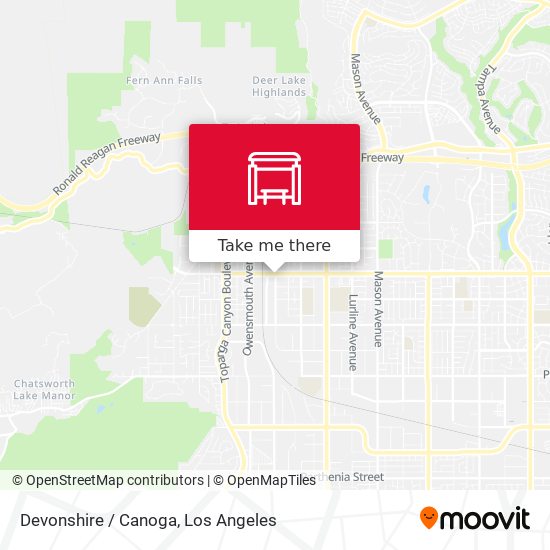 Devonshire / Canoga map