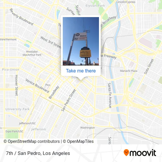 7th / San Pedro map