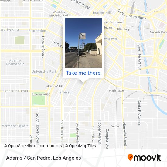 Adams / San Pedro map