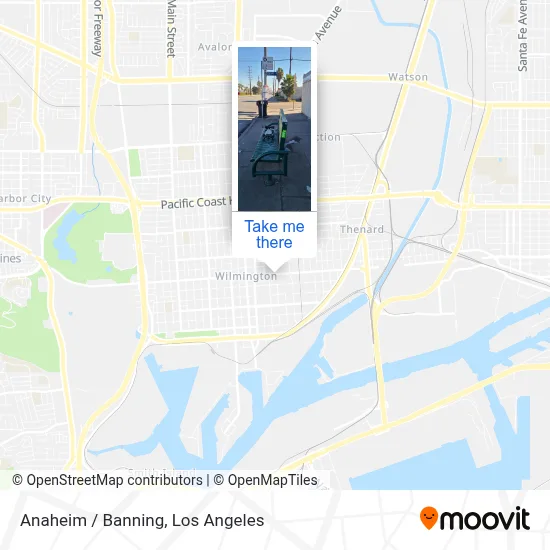 Anaheim / Banning map