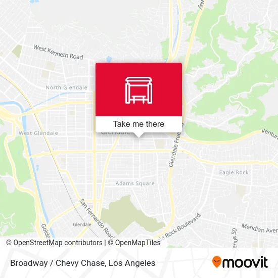 Broadway / Chevy Chase map