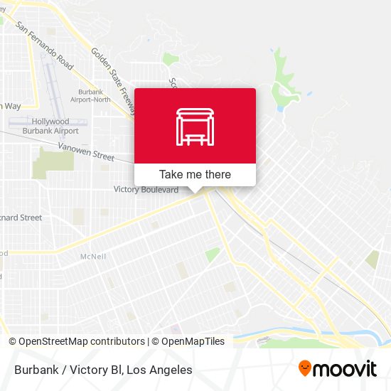 Mapa de Burbank / Victory Bl
