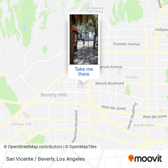 San Vicente / Beverly map