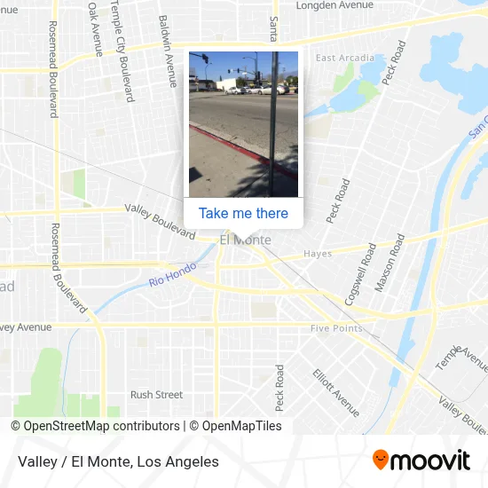 Valley / El Monte map
