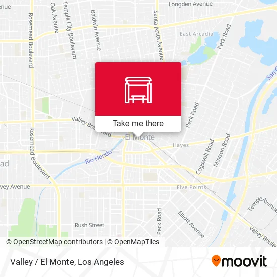 Valley / El Monte map