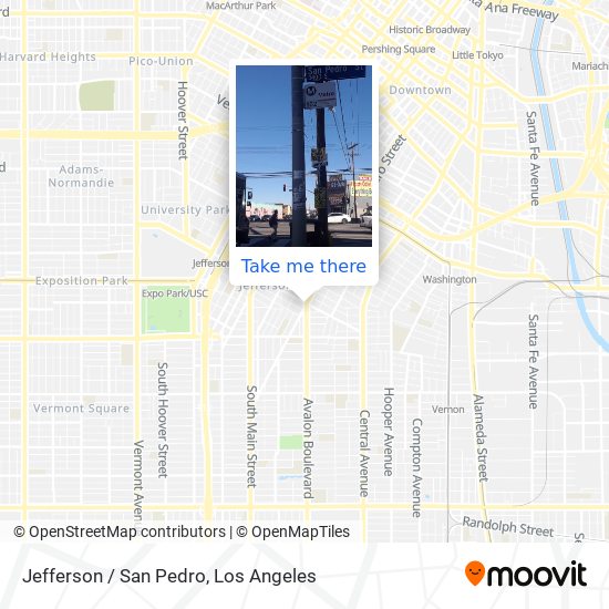 Jefferson / San Pedro map