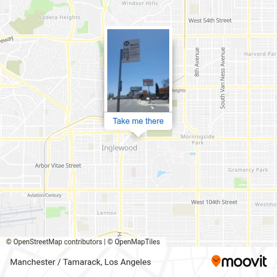 Manchester / Tamarack map