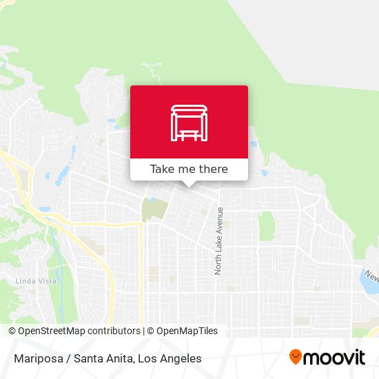 Mariposa / Santa Anita map