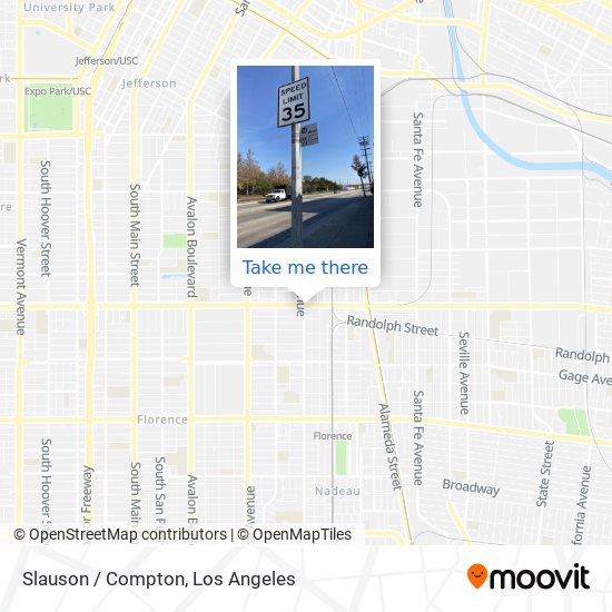 Slauson / Compton map