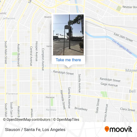 Slauson / Santa Fe map