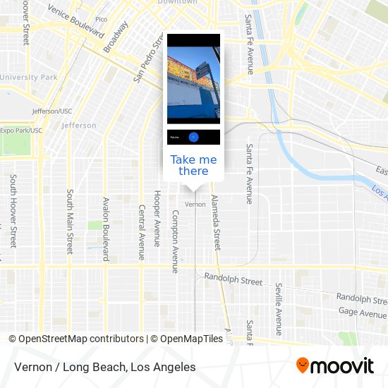 Mapa de Vernon / Long Beach