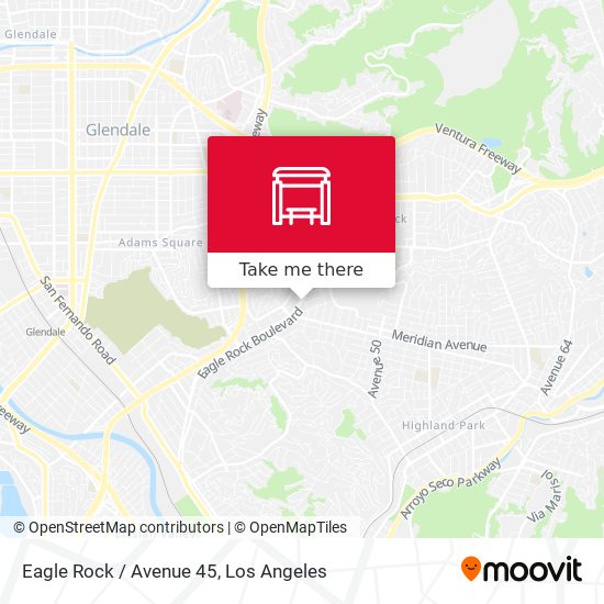 Eagle Rock / Avenue 45 map