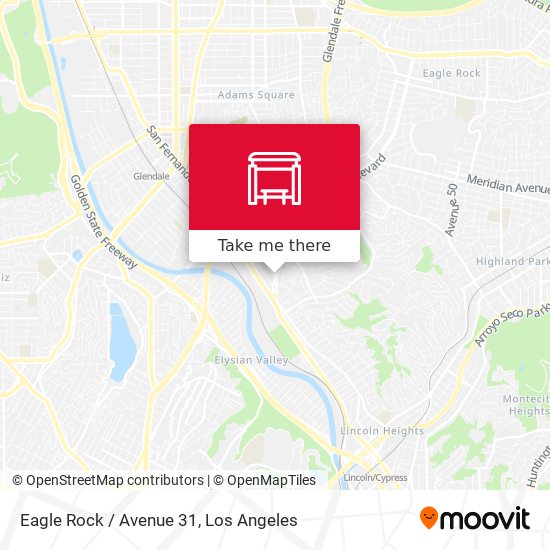 Eagle Rock / Avenue 31 map