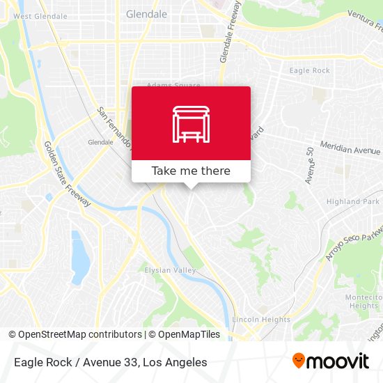 Mapa de Eagle Rock / Avenue 33