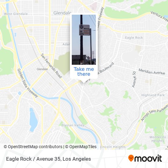 Mapa de Eagle Rock / Avenue 35