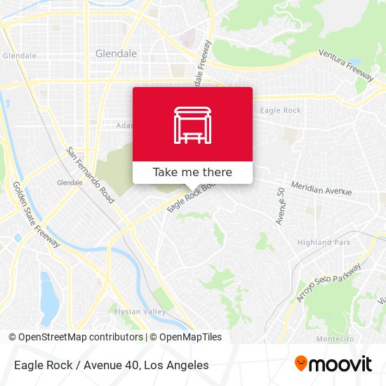 Mapa de Eagle Rock / Avenue 40