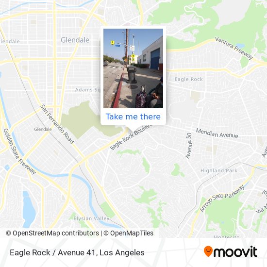 Eagle Rock / Avenue 41 map