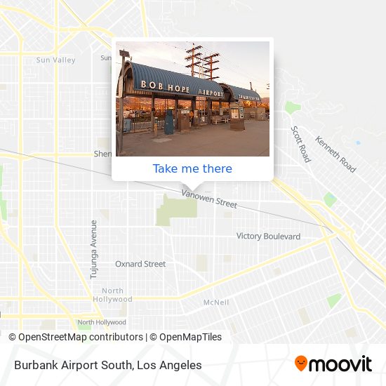 Burbank Airport South map