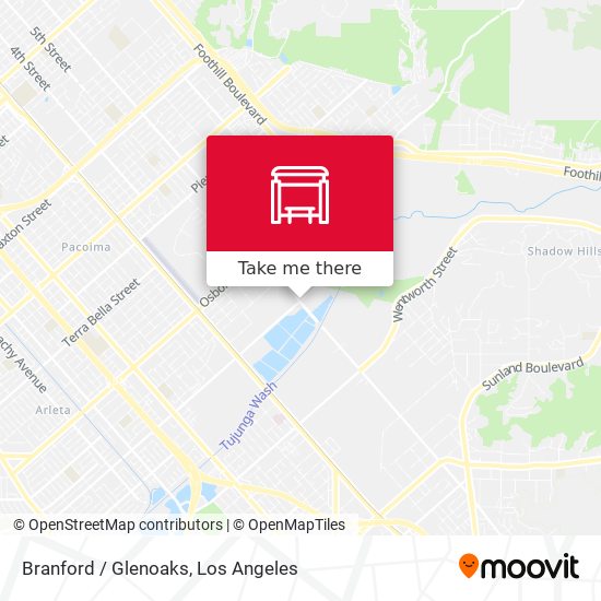 Mapa de Branford / Glenoaks