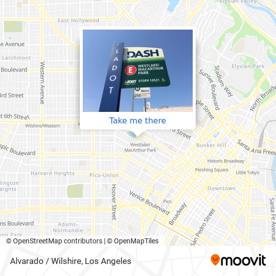 Alvarado / Wilshire map