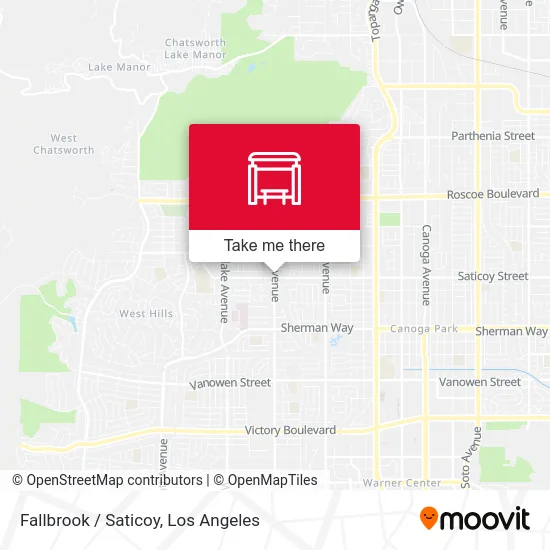 Fallbrook / Saticoy map
