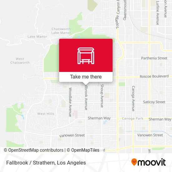 Fallbrook / Strathern map