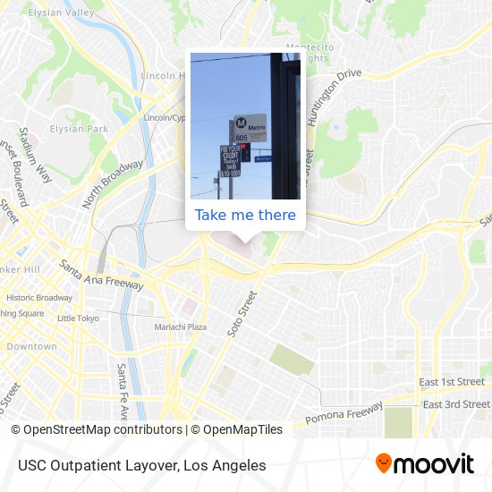 Mapa de USC Outpatient Layover