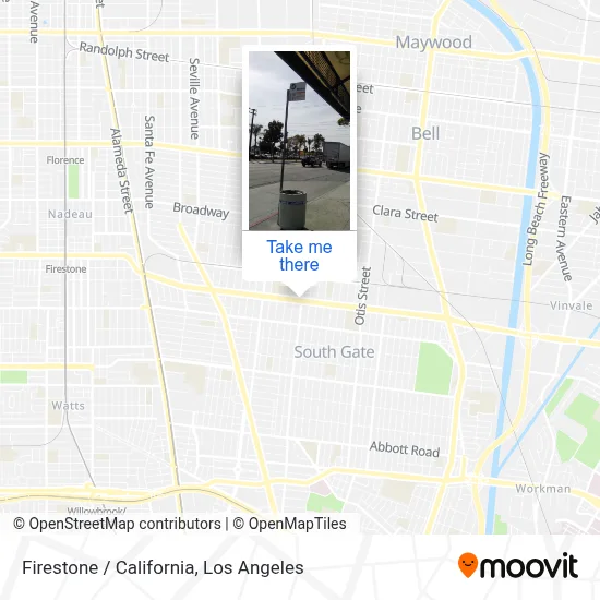 Firestone / California map