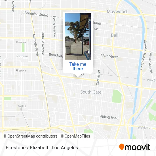 Firestone / Elizabeth map